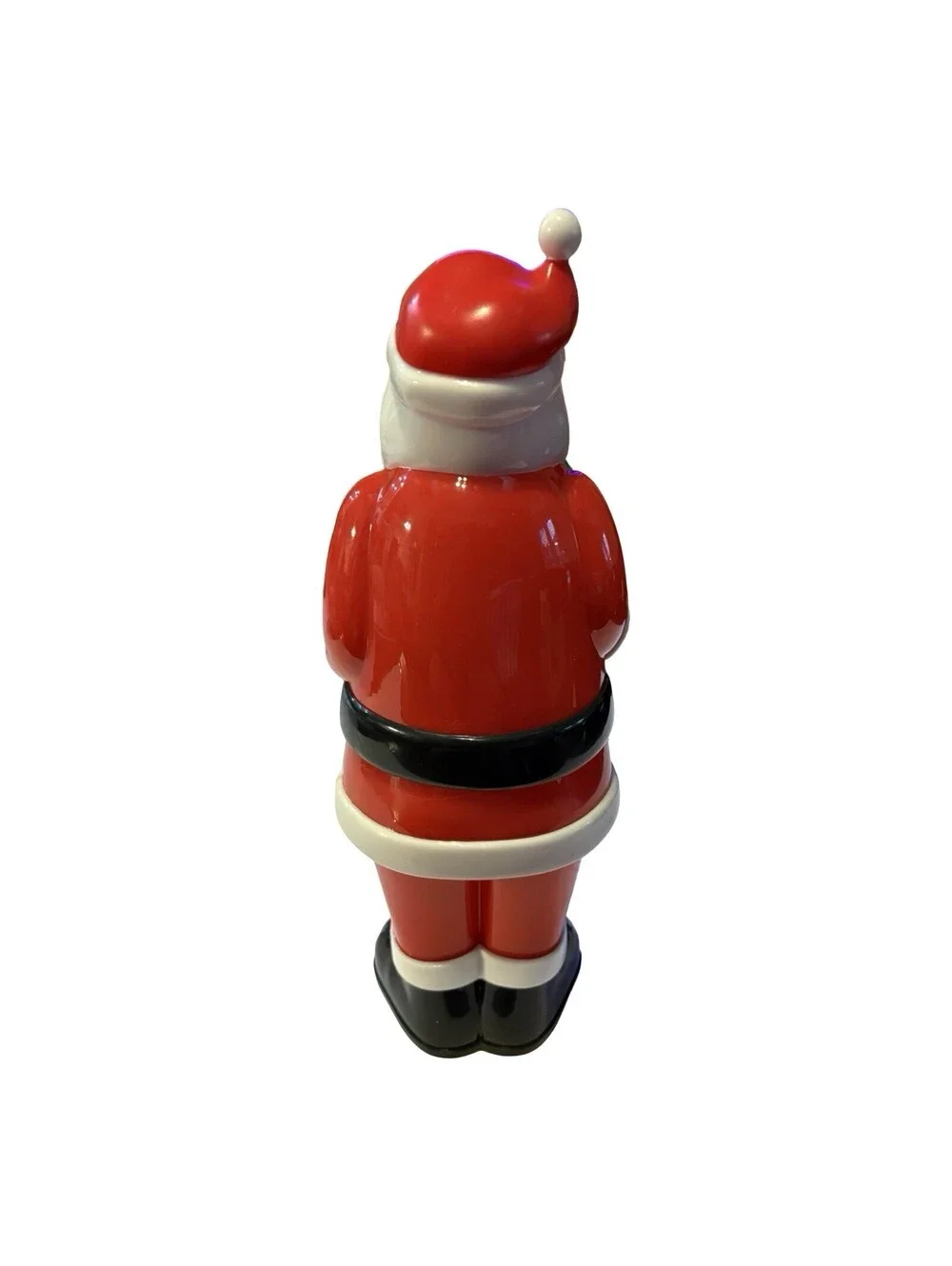 Hard Plastic Lighted Santa Battery Operated - 14